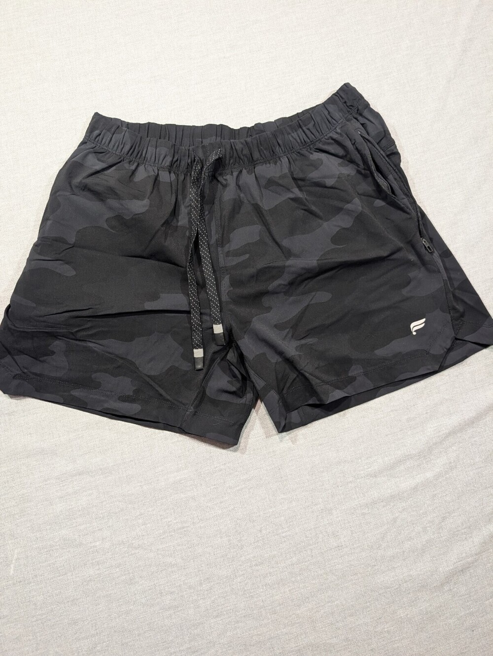 Black Camo Athletic Running Shorts